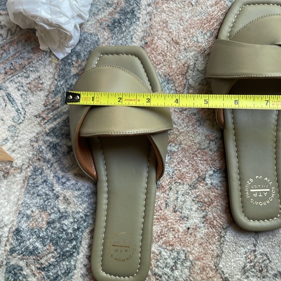 NIB ATP Atelier Capurso Slide Sandal / sage - Picture 5 of 9